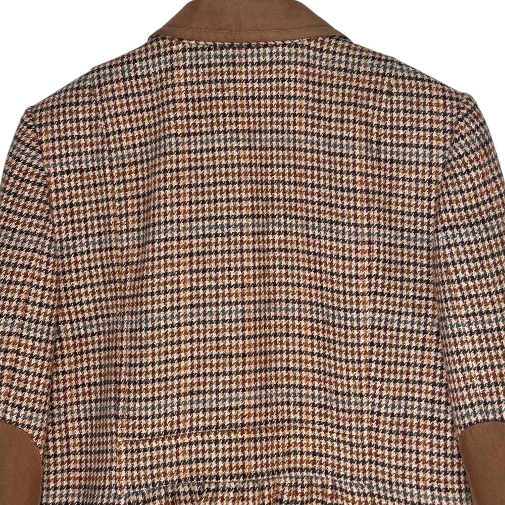 Talbots Wool Blend‎ Houndstooth Blazer Sz 10 Heritage Equestrian Preppy Office - Picture 11 of 13